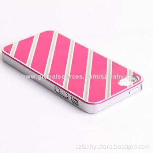 Case for iPhone 5/5s, PC is sticked with aluminum on the surface